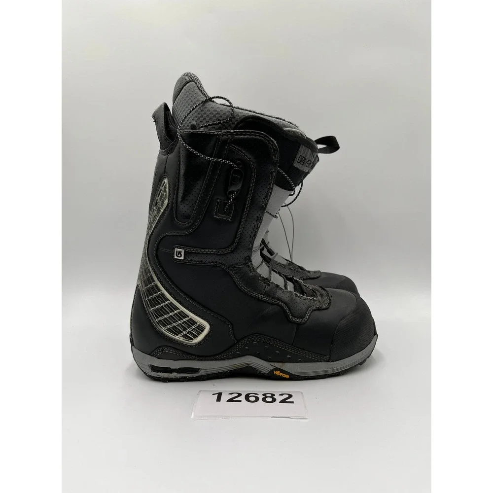 Burton Driver X Snowboard Boots Mens 9 Black Gray Traditional Lace UP Winter